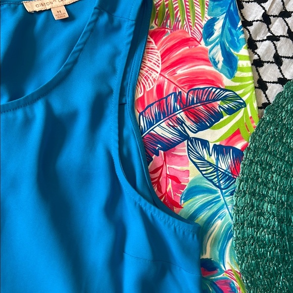 Gibson Blue  Swim Coverup Top - Picture 13 of 14